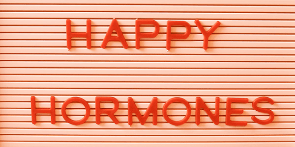 An image showing the text 'Happy Hormones' referring to Ghrelin and Leptin.