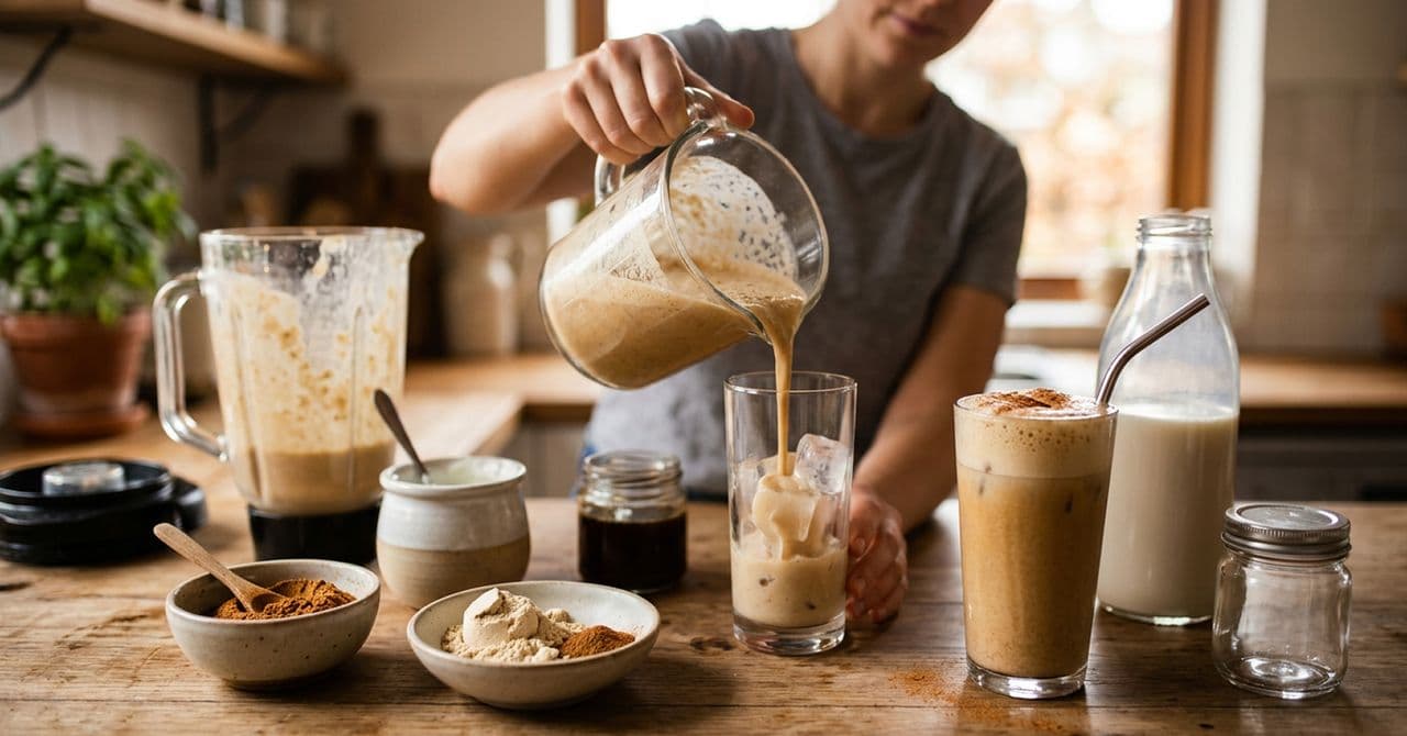 Iced pumpkin spice latte