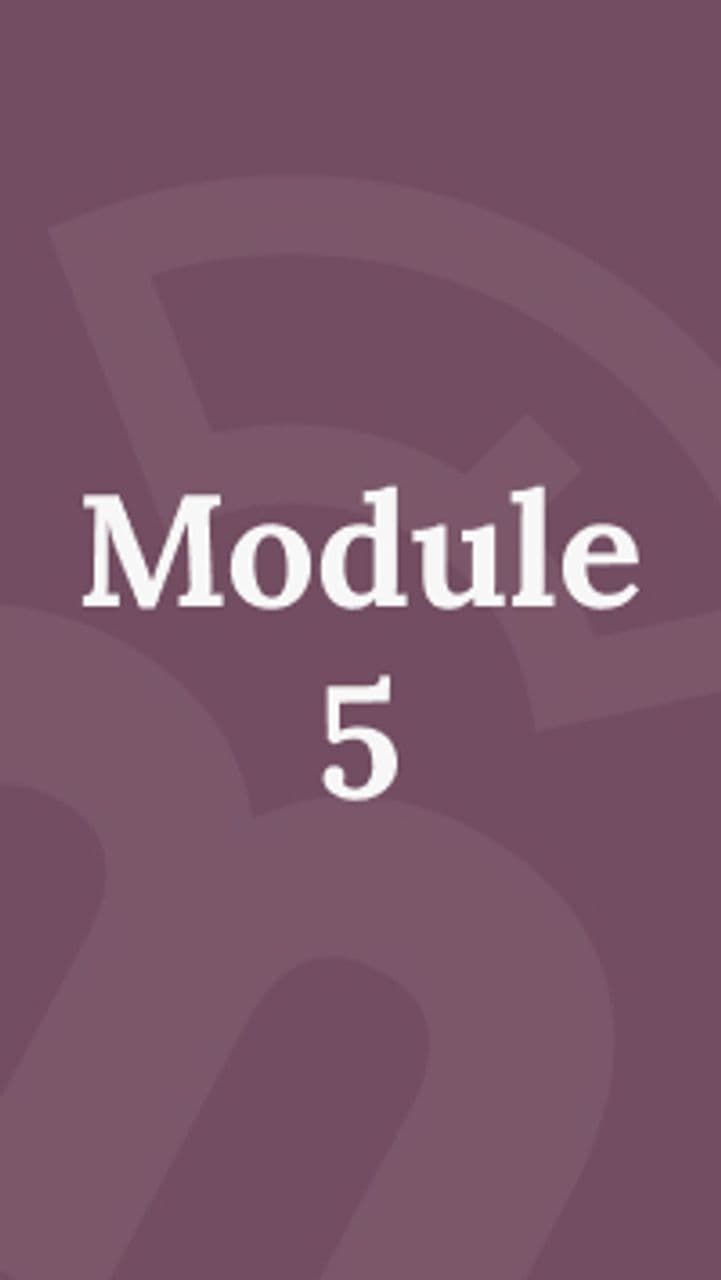 Module 5: Overcoming habits and handling setbacks 