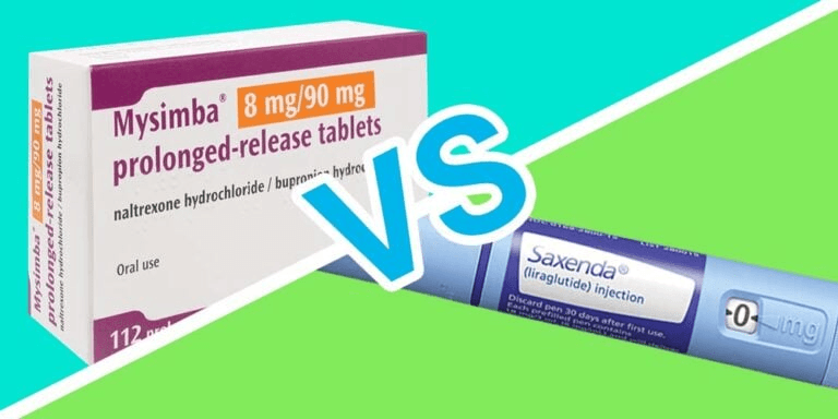 An image comparing MySimba vs Saxenda.