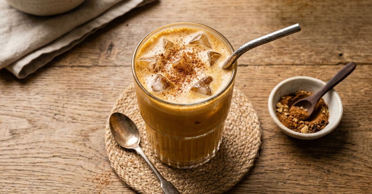 Iced pumpkin spice latte