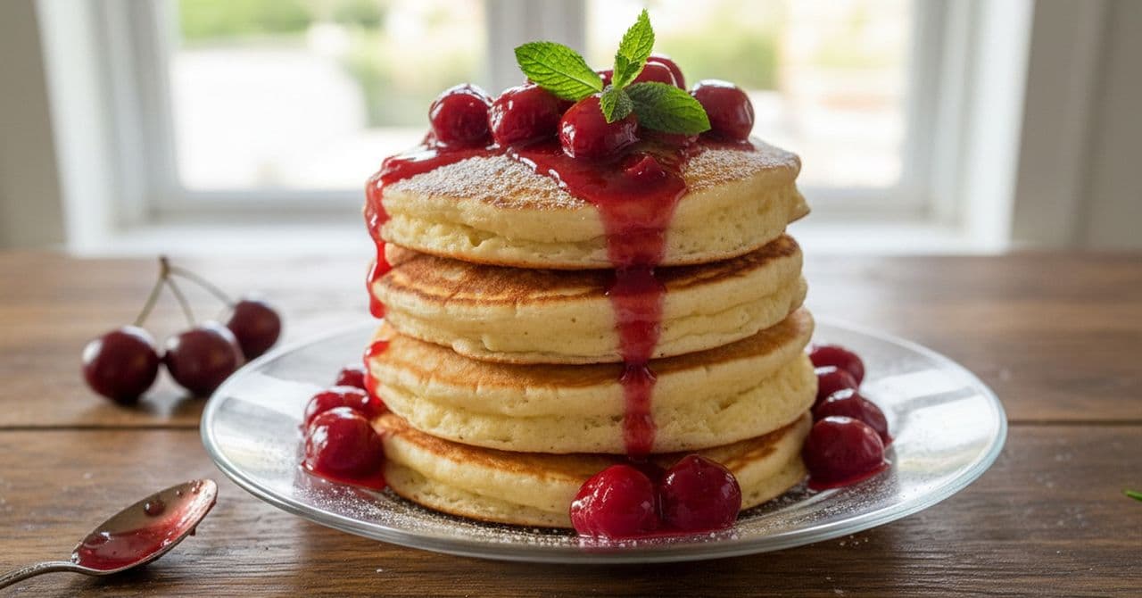 American style fluffy pancakes with a healthy twist!
