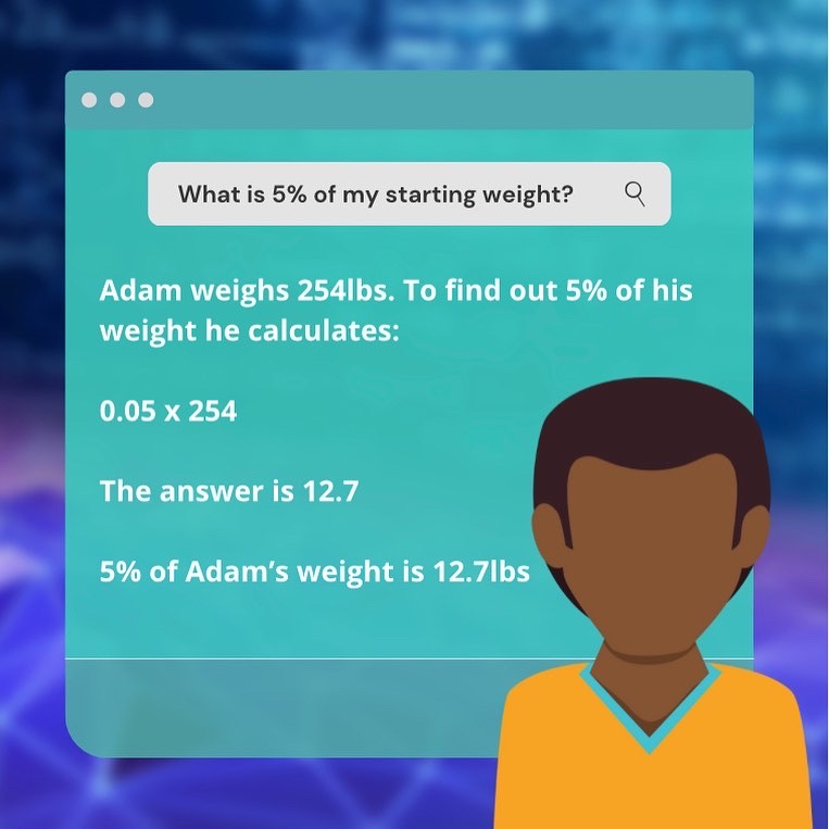 how to calculate weight loss