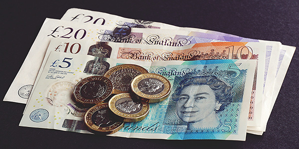 british cash and coins