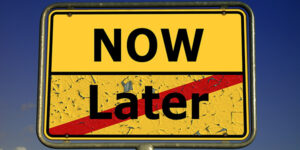 now later sign board